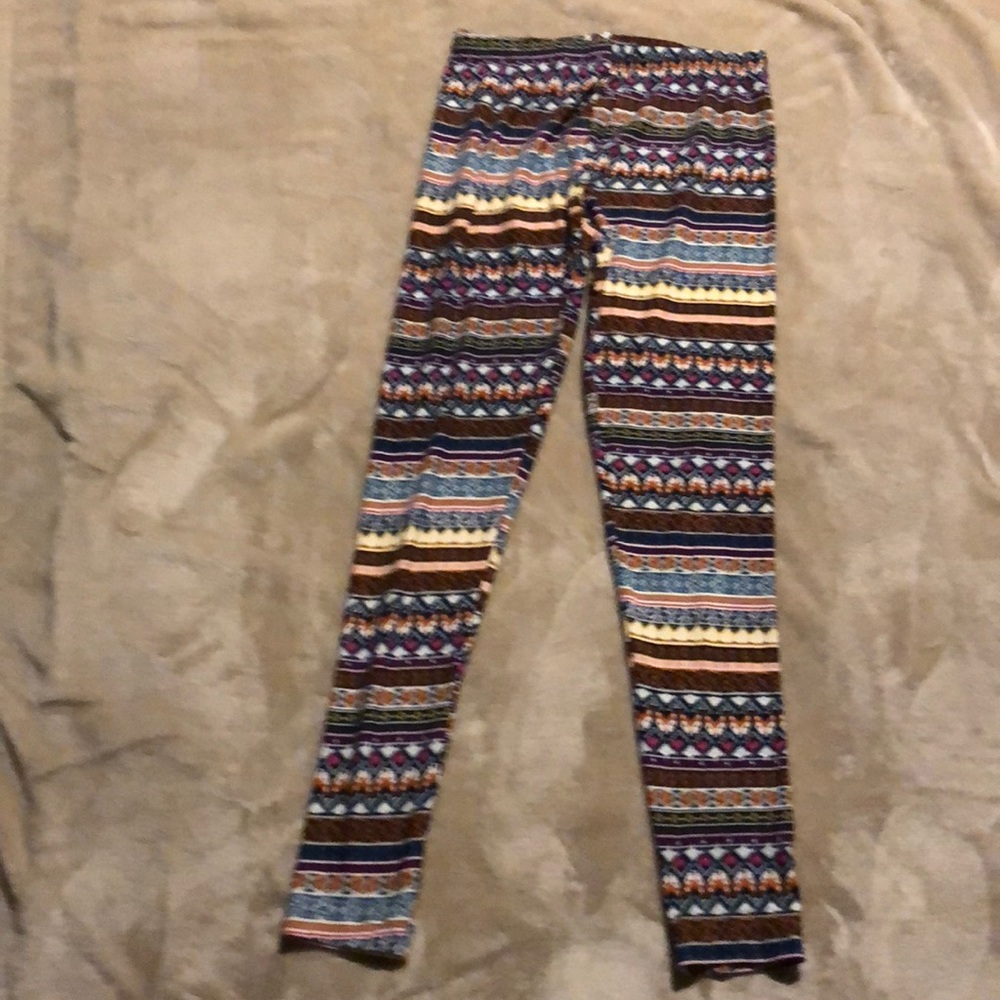 No boundaries multicolored printed leggings